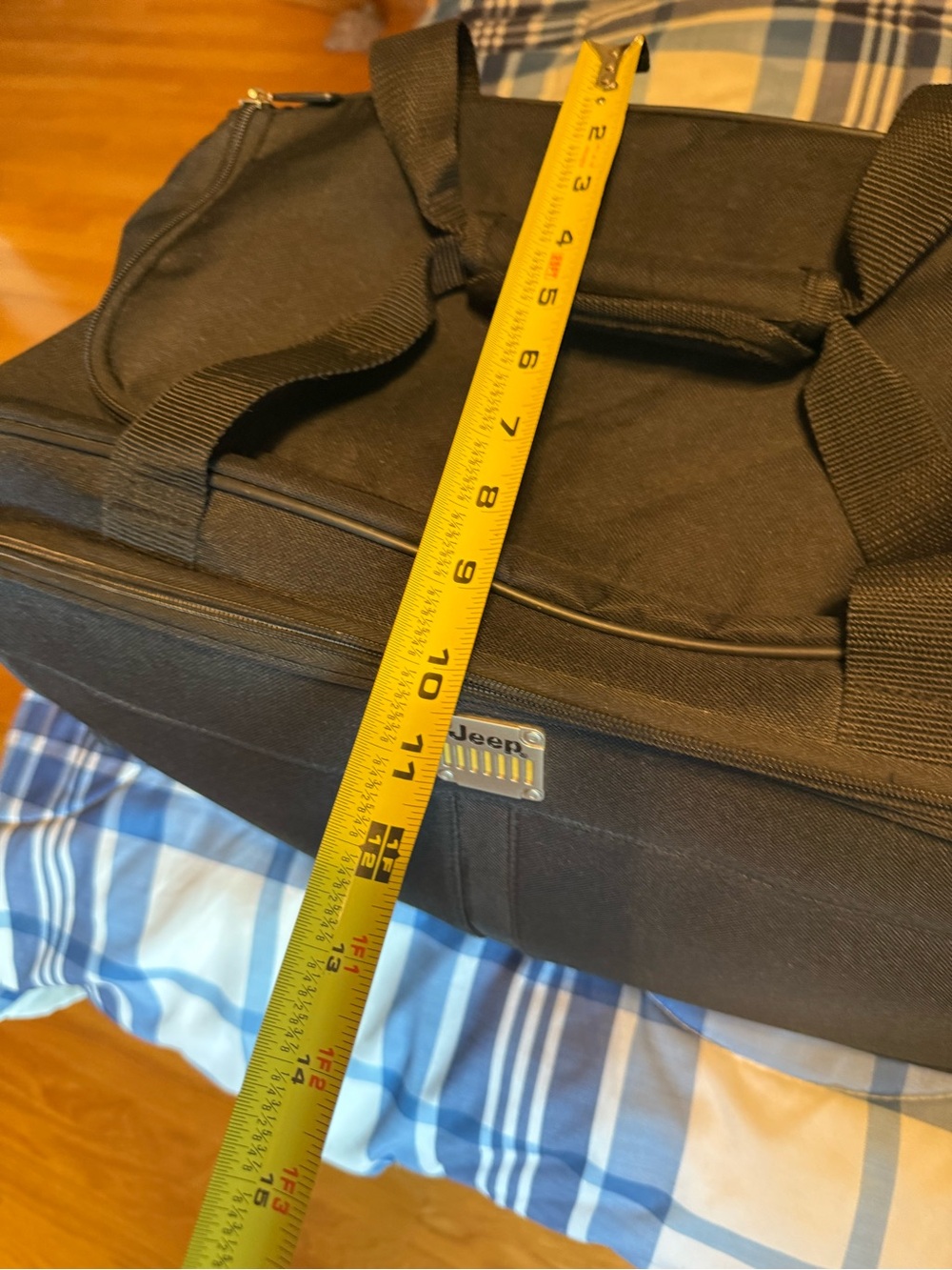 Jeep Black Men's Duffel Bag with Dual Handles - Picture 7 of 7